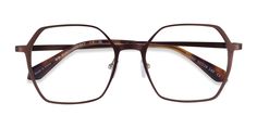 Matte Brown geometric eyeglasses available in variety of colors to match any outfit. These stylish full-rim, large sized aluminium alloy eyeglasses include free single-vision prescription lenses, a case and a cleaning cloth. Geometric Eyeglasses, Prescription Eyeglasses, Prescription Lenses, Cleaning Cloth, Face Shapes, Aluminium Alloy, Lenses, Frame, Color