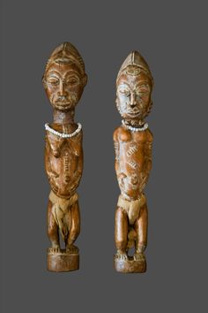 Tribal Art Sculpture; Original sculpture, Wood material; Used;Traditional; Folk Art; Other African ; Collectors' Pieces and Pieces; Artwork Decor; Pair of Baule Sculptures, Carved Wooden, African Statues Figures African Statues, Love Statue, Art Enthusiast, African Sculptures, Ivory Coast, Sculptures & Statues, Online Gallery, Carved Wood, African Art