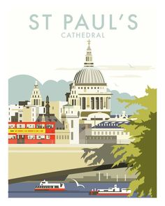 a poster with the name st paul's cathedral on it