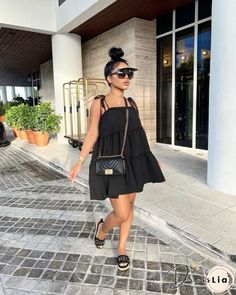 Casual Summer Dresses Black Women, Comfy Saturday Outfit Summer, Spring Vacation Outfits 2023, Casual Chic Outfits Summer Classy Simple, Simple Vacation Outfits, Cute Vacation Outfits, Casual Chic Outfits, Classy Casual Outfits, Looks Black