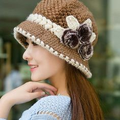 Fashion Women Lady Winter Warm Crochet Knitted Flowers Decorated Ears Hat Features: new and Quantity: 1pc Season for Spring, and Winter New fashion design, Very popular,Very flexible Its special design will make baby look unique Cute design, can put in your bag when needed at any time Material: Knitting Wool Apply to gender:female CircumferenceApproximately: 60~68cm/23.6"~26.8" One size fit most,stretchy Soft and fashionable Very comfortable Stretch Fabric,a perfect gift to yourself or friends. Dinner Outfit Winter, Baseball Caps Fashion, Crochet Cap, Wool Caps, Knitted Flowers, Winter Hats Beanie, Ear Hats, Womens Baseball Cap, Winter Hats For Women