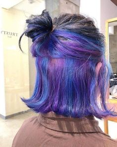 Purple Peekaboo Hair, Underdye Hair, Hidden Hair Color, Hair Color Streaks, Hair Color Purple