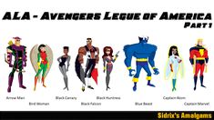 an image of the avengers league of america part 1