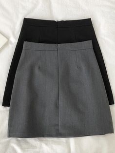 Olivia Mark - Gray High-Waisted Bodycon Mini Skirt Bodycon Mini Skirt, Grey Mini Skirt, Grey Skirt, Fashion Bottoms, Skirts Midi High Waisted, Knit Midi Skirt, Knit Midi, Gray Skirt, Types Of Skirts