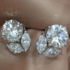 ad eBay - Find many great new & used options and get the best deals for 3.50Ct Round Cut Certified Real Moissanite Stud Earrings 14K White Gold Plated at the best online prices at eBay! Free shipping for many products! Real Diamond Earrings Studs, Solitaire Earrings Studs, Solitaire Diamond Earrings, Real Diamond Earrings, Diamond Solitaire Earrings, Earrings Real, Diamonds Earrings, Diamond Earrings Design, Solitaire Earrings