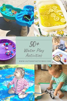 there are many water play ideas for babies