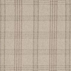 a beige and brown plaid fabric