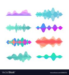 different shapes and sizes of sound waves