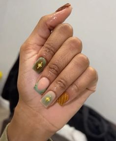 Earthy Nails, Unique Acrylic Nail Designs, Licensed Cosmetologist, Overlay Nails, Business Nails, Hippie Nails, Hard Nails, Drip Nails, Nails Now