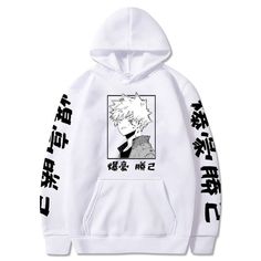 Anime Clothing Store, My Hero Academia Cosplay, Harajuku Sweatshirt, Japanese Harajuku, Unisex Clothes, Katsuki Bakugo, Sweatshirt Women, Anime Hoodie, Hoodies For Sale