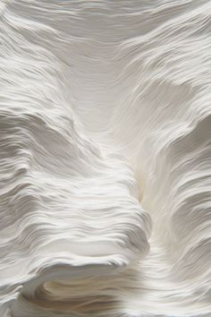 an image of white paper that looks like waves