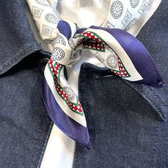 Elevate your look with this men's silk neckerchief featuring a distinguished medal pattern. Made from 100% silk, this neckerchief offers a soft, lightweight feel that drapes effortlessly for a polished yet relaxed style. The medal design adds a subtle statement, perfect for enhancing casual or semi-formal outfits. Whether worn around the neck, or as a chic jacket square, this versatile accessory adds a touch of timeless elegance to any modern man looking to elevate his wardrobe. Benefits of Wear Medal Design, Small Silk Scarf, Semi Formal Outfits, Chic Jacket, Silk Scarf Hair, Magical Accessories, Silk Neck Scarf, Simple Ponytails, Silk Bandana