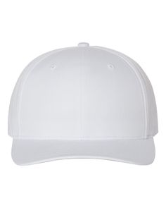 Pro Twill Snapback Cap - WHITE - M/L | Richardson Pro Twill Snapback Cap in White Size Medium/Large | 60/40 cotton/polyester Face Cap, Monogram Hats, Medical Bag, Cap White, White Face, Work Wear Women, Backpack Tote Bag, Woven Dress, Custom Embroidery