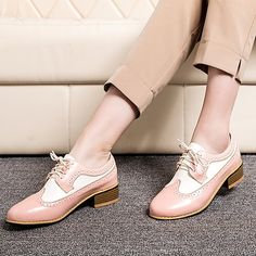 Spring Heels, Summer High Heels, Chunky Heels Casual, Oxford Pumps, Wingtip Shoes, Oxford Brogues, Party Outdoor, Oxford Heels, Women Oxford Shoes