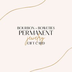 Give the gift of permanent jewelry! These gift cards are valid for redemption at Bourbon and Boweties Permanent Jewelry Pop-ups. Current pop-up schedule is below. This is a virtual gift card that will be emailed to you. Gift cards can be forwarded to other emails. Please ensure you have access to the gift card or a photo of the gift card at the pop-up. What is permanent jewelry? Custom fit dainty chain jewelry welded directly on to you! Permanent jewelry pieces do not have a clasp for remove. If you need to remove your permanent jewelry, you can use scissors/cutters to cut the chain. Chains are 14k gold filled and sterling silver. Current Schedule: Saturday - 02/11 - Tassel & Thread - Avon Park, FL - 10am-1pm Monday - 02/13 - Cat's on Main - Wauchula, FL - 3pm-6pm Tuesday - 02/14 - The Per Virtual Gift, Custom Bangle, Permanent Jewelry, Blue Orange White, Garnet And Gold, Bracelet Display, Pop Ups, Dainty Chain, Kids Sale