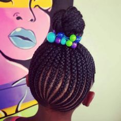 Ghana Weaving Hairstyles, Braids And Beads, Lemonade Braids Hairstyles, Cute Braided Hairstyles, Kids' Braids