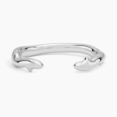 Rose Thorn Open Wedding Ring - 18K White Gold. Crafted to sit perfectly flush against a variety of wedding ring styles, this open design features shining thorns for a subtly decorative, nature-inspired look. Rose Thorns, Wedding Ring Styles, Ring Styles, Platinum Wedding Rings, Wedding Anniversary Rings, Open Design, Designer Engagement Rings, Open Ring, Lab Diamonds