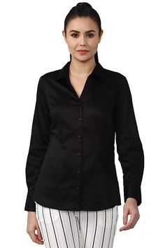 Van Heusen Women Shirt Van Heusen, Women Shirts Blouse, Label Sizes, Top Brands, Workout Shirts, Black Shirt, Shirt Blouses, Blouses For Women, Van