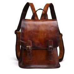 Premium Quality New Brown Vintage Women Genuine Cow Leather Backpack Travel Bag Handbag, Women's Bags Backpack Travel, Backpack Travel Bag, Brown Vintage, China Patterns, Vintage Women, Women's Bags, Leather Fashion, Cow Leather, Travel Bag