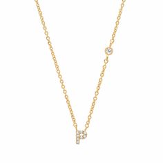 TAI JEWELRY | CZ Initial Necklace | Necklace | Tai Jewelry, Travel Chic, Alphabet Necklace, Preppy Jewelry, Initial Necklace Gold, Cute Preppy Outfits, Cz Jewelry, Gold Initial, Initial Pendant