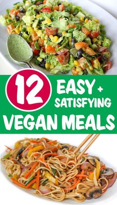 the top ten easy and tasty looking vegan meals