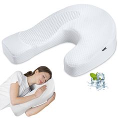 PRICES MAY VARY. 🌟【Enhanced Design for Side Sleepers】The ergonomic U-shaped design and slope buffer of HOMCA side sleeper pillow keep your spine neutral, providing ample support for the head and neck. By effectively adjusting and correcting your side sleeping position, our pillow helps alleviate headaches, cervical strain, and shoulder pain so you can comfortably sleep on either side. 🌟【Arm Support Design】The body pillow's arm with 6.5" in length and 3.9" in width is specifically tailored to s Arm Numbness, Ear Pressure, Pillow For Neck, Contour Design, Cuddle Pillow, Spinal Alignment, Contour Pillow, Side Sleeping, Shoulder Pain Relief