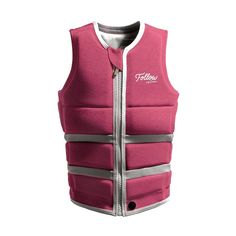 Follow Surf Edition Women's Life Vest Air Sports, Life Vest, Hybrid Design, Life Jacket, Wakeboarding, Women Life, Distressed Leather, Leather Zipper, Pink Leather