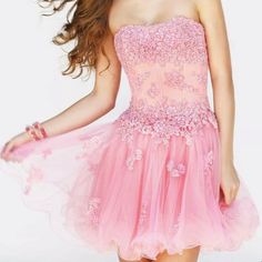 Pink And Peach Sherri Hill Short Dress. Beading Super Cute. Worn Once. Sherri Hill Short Dresses, Formal Dance Dresses, Sherri Hill Short, Dress Beading, Formal Dance, Sherri Hill Dresses, Prom Colors, Sherri Hill, Dance Dresses