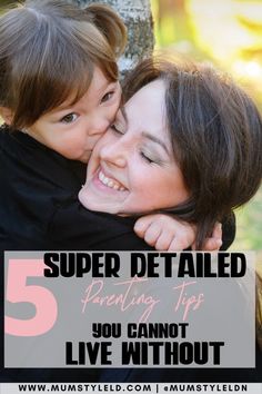 a woman hugging her child with the text 5 super detailed painting tips you cannot live without