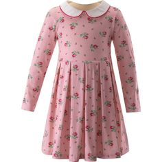 New! Introduce your little girl to fall fashion with the Rosebud Floral Jersey Dress. The adorable rose print on a soft pink base will charm everyone, while the ivory peter pan collar with red picot trim adds a touch of sweetness. Perfect for family outings, playtime, or school, this dress is a must-have for any young fashionista. | Rachel Riley | Rosebud Floral Peter Pan Collar Jersey Dress, Soft (Pink & Ivory, Size 2Y) | Maisonette collects the best children’s products from around the world (unlike Zulily, Etsy, The Tot, Farfetch Kids, Childrensalon, Crate and Kids, Kohls, Wayfair, Buy Buy Baby, Nordstroms, Mini Boden, J.Crew Factory, or PotteryBarn Kids), creating a curated shopping experience for you. Think of us as your shortcut to fashion for litte ones! Gender Neutral Outfits, Rachel Riley, Printed Jersey Dress, Family Outings, Steam Iron, Neutral Outfit, Girls Pajamas, Girls In Love, Pan Collar