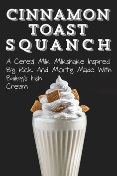 the cover of cinnamon toast squach by rick and morty made with cream