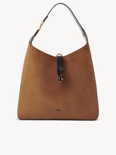 Chloé Marcie Hobo Bag In Suede Leather | Chloé US Chloe Logo, Basket Bags, Luxury Designer Bags, Large Bracelet, Basket Tote, Small Bracelets, Chloe Marcie, Boot Pumps, Basket Bag