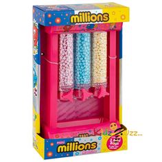 Mini Millions Machine - Pink X 3 Sour Patch Kids, Sour Patch, Pink Blue Yellow, Mini Fridge, Tasty Treats, Healthy Snacks Recipes, Kids Gifts, Bubble Gum