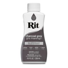 a bottle of rtt charcoal gel on a white background