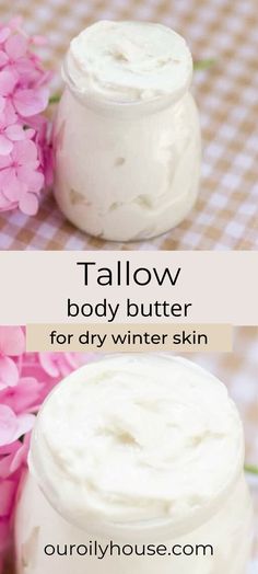 Tallow has some incredible benefits for the skin, making this homemade tallow body butter the perfect addition to your natural skin care routine. It is made with 3 natural ingredients that are great not only for the skin but also, your health. Homemade Tallow, Tallow Body Butter, Best Baby Lotion, Tallow Recipe, Body Oil Diy, Homemade Shaving Cream, Homemade Balm, Body Wash Recipe, Whipped Tallow