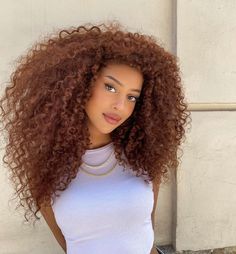 Orange Brown Curly Hair, Amber Curly Hair, Auburn Curly Hair Black Women, Light Brown Curly Hair Black Women, Ginger Brown Curly Hair, Chestnut Curly Hair, Copper Brown Curly Hair, Miss Bellum, Braid Hairstyles Ideas