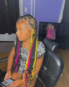 Simple Hairstyles With Weave, Black Girls Hairstyles Braids For Teens, Black People Hairstyles Braids, Hairstyles Braids Kids, Braids Cartoon, Black People Hairstyles, Black Girls Hairstyles Braids, Braid Colors, Girls Braided Hairstyles Kids