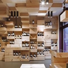 a room filled with lots of bottles of wine