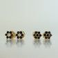 Multiple Piercings, Flower Studs, Flower Shape, Gold Rose, Piercings, 925 Sterling Silver