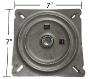 an image of a metal plate with measurements for the top and bottom part on it