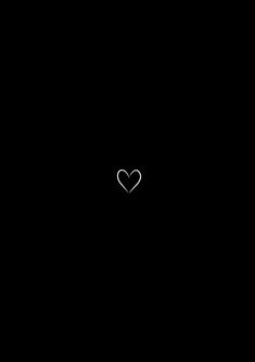 a black background with a white heart in the middle and one line drawn on it