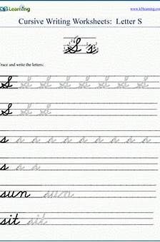 the cursive writing worksheet is shown in this screenshoter's image