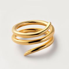 A statement maker, the simplicity of this ring is its best feature. Fluid molto spiral wraps your finger beautifully. Inscribed with Rachel Galley logo; perfect to be paired with a bangle from the Molto Collection. Made in sterling silver Made with 18K Gold Vermeil or Rhodium Plating Diameter of the ring - 2.5 cms Wear with Molto Spiral Bangle Snake Jewellery, Pearl Birthstone, Ring Inspo, Spiral Ring, Gold Vermeil Jewelry, Snake Jewelry, Rings Silver, Wrap Ring, Vermeil Jewelry