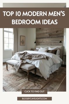 the top 10 modern men's bedroom ideas