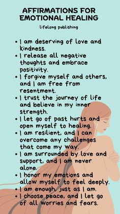 Start your emotional healing with these powerful affirmations! 💖 Let go of negativity and accept self-love and resilience. 💪 #Affirmations #EmotionalHealing #SelfLove #Positivity #Mindfulness #HealingJourney" Daily Affirmations Letting Go Of Someone, Codependency Healing Affirmations, Bujo Affirmations, Reassuring Affirmations, Self Acceptance Affirmations, Self Forgiveness Affirmations, Healing Affirmations Self Love, Emotions Affirmations, Resilience Affirmations