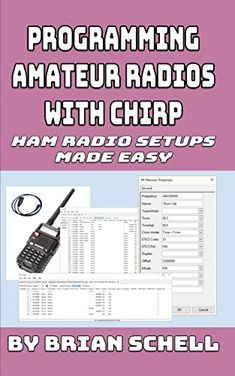 the book cover for programming amateur radio with chip