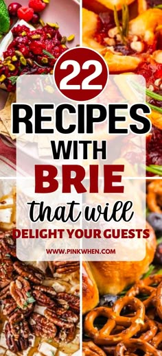 Recipes with Brie That Will Delight Your Guests Brie Holiday Recipes, Dinners With Brie Cheese, Brie Cheese Recipes With Apples, Brie Hors D'oeuvres, Appetizers Using Brie Cheese, Baked Brie Appetizer Puff Pastries, What Goes With Brie Cheese, Brie Fondue Recipes, What To Make With Brie Cheese