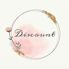 a pink and gold circle with the words gift card written in cursive writing