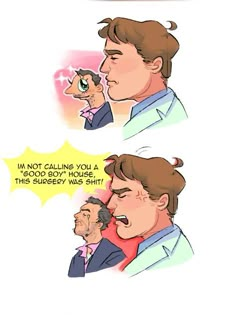 two comics with one man talking on the phone and another saying that he is not calling you