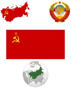 the flags of different countries are shown in this image, with one country on it's map